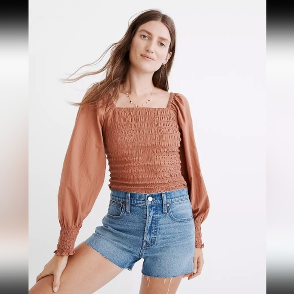 🆕Madewell | THE PERFECT JEAN SHORT Hi Rise Cutoff Jean Shorts Women's Size 33 - Picture 2 of 10